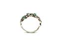 Silver Emerald Pearl & Marcasite Ring