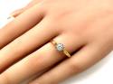 18ct Yellow Gold Diamond Solitaire Ring