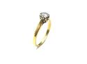 18ct Yellow Gold Diamond Solitaire Ring