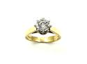 18ct Yellow Gold Diamond Solitaire Ring