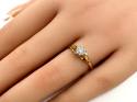 18ct Yellow Gold Diamond Solitaire Ring