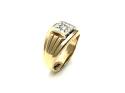 9ct Yellow Gold Diamond Solitaire Ring