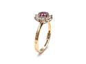 9ct Ruby & Diamond Cluster Ring