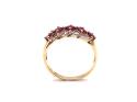 9ct Ruby & Diamond 5 Stone Ring