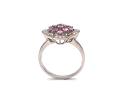 9ct Pink Sapphire & Diamond Cluster