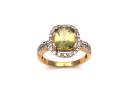 9ct Yellow Gold Andalu & Zircon Ring