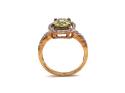 9ct Yellow Gold Andalu & Zircon Ring