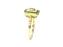 18ct Yellow Gold Emerald & Diamond Ring