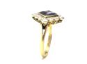 18ct Gold Amethyst & Diamond Ring