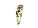 9ct Yellow Gold Ruby & Diamond Ring