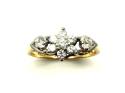 18ct Yellow Gold Diamond Cluster Ring