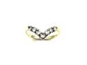 18ct Yellow Gold Diamond Wishbone Ring