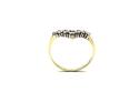 18ct Yellow Gold Diamond Wishbone Ring