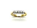 18ct Yellow Gold Diamond 5 Stone Ring