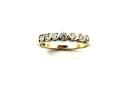 9ct Yellow Gold Diamond 7 Stone Ring