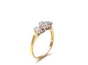 18ct 3 Cluster Diamond Ring 0.50ct