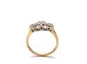 18ct 3 Cluster Diamond Ring 0.50ct