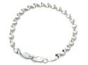 Silver Fancy Twist Bracelet 7.5 Inch