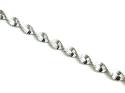 Silver Fancy Twist Bracelet 7.5 Inch