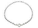 Silver Faceted Bead Bracelet 7.5 Inch