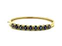 14ct Sapphire & Diamond Bangle