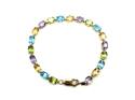 9ct Yellow Gold Multi Stone Bracelet