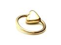 9ct Yellow Gold Heart BCR