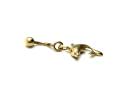 9ct Yellow Gold Dolphin Belly Bar