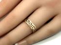 9ct Yellow Gold SISTER Ring