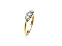 18ct Yellow Gold Diamond 3 Stone Ring