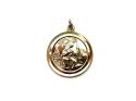 9ct Yellow Gold St Christopher Pendant