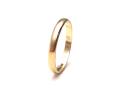 9ct Yellow Gold D Shaped Wedding Band