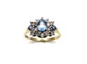 9ct Yellow Gold Sapphire & Diamond Ring