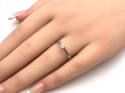 9ct White Gold Diamond Solitaire Ring