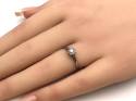 9ct White Gold Diamond Solitaire Ring