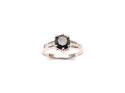 9ct Black Diamond Solitaire Ring