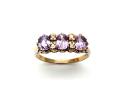 9ct Pink Sapphire & Diamond Ring