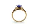 14ct Gold Tanzanite & Diamond Ring