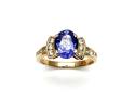 14ct Gold Tanzanite & Diamond Ring