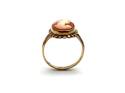 9ct Yellow Gold Cameo Solitaire Ring