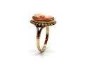 9ct Yellow Gold Cameo Solitaire Ring