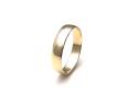 9ct Yellow Gold D Shaped Wedding Ring 5mm