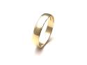 9ct Yellow Gold D Shaped Wedding Ring 5mm