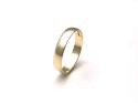 9ct Yellow Gold D Shaped Wedding Ring 5mm