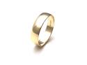 9ct Yellow Gold D Shaped Wedding Ring 6mm