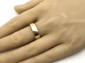 9ct Yellow Gold D Shaped Wedding Ring 6mm