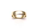 9ct Yellow Gold D Shaped Wedding Ring 6mm