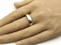 9ct Yellow Gold D Shaped Wedding Ring 6mm