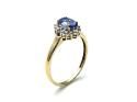 9ct Tanzanite & Diamond Cluster Ring