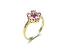 9ct Pink sapphire & Diamond